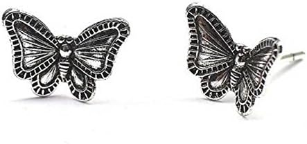 findout thai sterling silver ladies butterfly earrings .for women girls children.(f972)