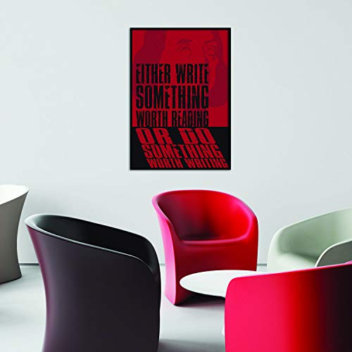 Decords Inspirational Quote Art Poster - Salle de poésie littéraire Inspiration Wall Print Gift - Kid Sign Office Printable Saying Go AndDo Something