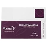 Linens Limited 2 Kissenbezüge – Ägyptische Baumwolle, Fadenzahl 200 – Weiß – 50 x 75cm - 3