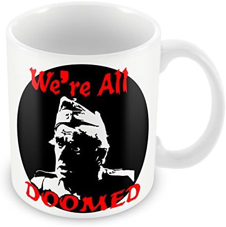 Captain Grooviss Clothing CG We're All Doomed Private Frazer Dad's Army Ceramic Dishwasher Proof Mug