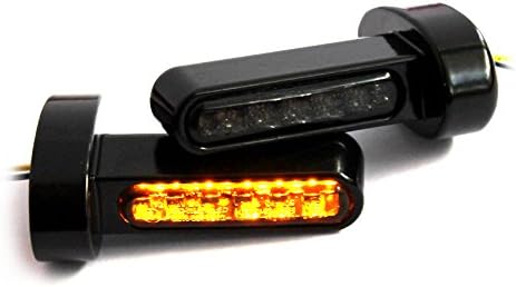 Iron Optics Motorcycle LED Flash + Flash Holder Long For Fender Struts HD