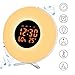 Produktbild Wake Up Light Wecker Sonnenaufgang Simulation, Digitale LED-Uhr, Temperatur-Feuchtigkeits-Monitor, 7-Farben-Stimmungs-Nachtlicht, 5 natürlicher Klang und Snooze für Kinder, Erwachsene, Schlafzimmer