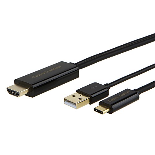 CableCreation 6.5FT USB Typ C (USB-C) zum HDMI MHL Kabel für Nexus Letv smartphone oder andere Tabletten und Smartphones mit USB-Art C-Hafen, 2 Meter / Schwarzes