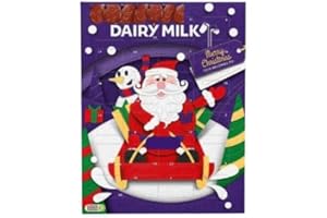 SOOLAR Cadburys Dairy Milk Chocolate Advent Calendar 90g - Dairy Milk Advent Calendar Christmas 2025- Countdown to Christmas with 24 Delicious Chocolates- Kids and Adults Gift