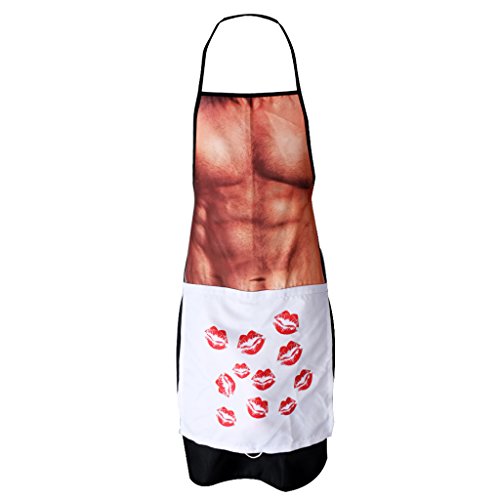 MagiDeal Mantel Adulto Gracioso para Hombres Lujoso Grande Polla Nabo Delantal Fiesta Noche de Ave Hembra Venado de Tejido