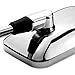 Motorcycle Chrome Plated Billet Aluminum Outside Rearview Side View Mirrors Multi Angle Adjustable Blindsight Rearview Handle Bar End Convex Universal Fit For Cruiser Touring Bike Kawasaki Connie Concours