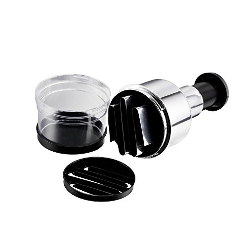 tinxi® Edelstahl Zwiebelschneider Knoblauchschneider Zwiebelhacker Kräuterhacker Multihacker Zerkleinerer - 2