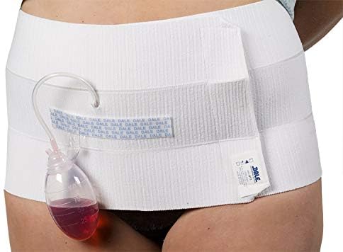 DaleMedical 810 Abdominal Binder, 4 Panel, 12" Wide, Stretches to Fit 30"-45"