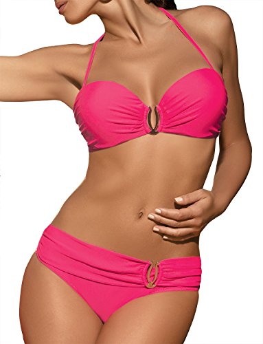 Marko Salma M-254 Trendiger Bikini-Set, Abnehmbarer Träger, Top Qualität, Made In EU