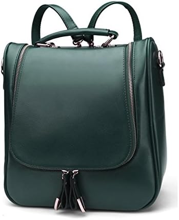 Longzibog PU Fashion Simple Style Fashion Tote Top Handle Shoulder Cross Body Bag Satchel Green