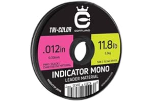 Cortland Indikator Mono Vorfach, dreifarbig, 15 m