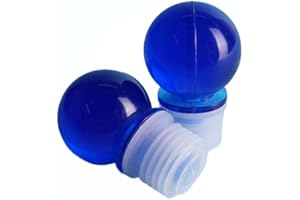 BrandPrint Tappo a Sfera in plastica con Stelo alettato Confezione da 10 Tappi (Blu)