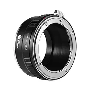 NIK-NEX Lens Mount Adapter Ring Aluminum Alloy Compatible with Nikon S/D Lens to Sony NEX/E Mount Mirrorless Cameras