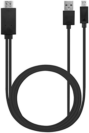 Goodlucking 6.5 Feet MHL 11 Pin Micro USB to HDMI Adapter Cable 1080P HDTV for Samsung Galaxy S5, S4, S3, Note 3, Note 2[NOT fit for any other models] (Black)