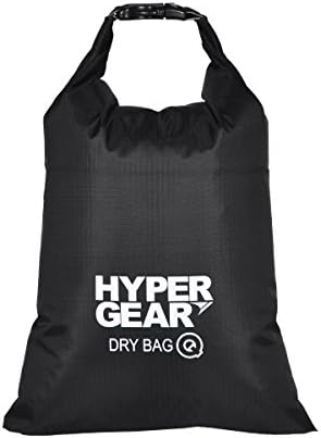 Hypergear Compact and Lightweight Dry Bag - Water-repellent Ripstop Nylon (Black, 2 liters)