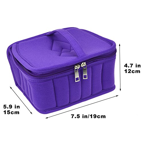 DCCN Aromatherapie Ätherische Öle Aufbewahrungstasche 30 Flaschen Tasche Duftöl Reise Tragetasche für 5ml 10ml 15ml Flaschen - 4