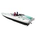 Produktbild Fulltime E-Gadget RC Boat, 40MHZ 2,4 GHz Fernbedienung 15km / h schnelles elektrisches RC-Boot (Silber)