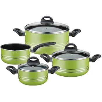 GSW 800402 Milano Topf-Set 4-teilig lila, Aluminium, 24 cm