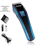 HTC AT 210 Rechargeable Cordless Trimmer for Men  (Black, Blue)