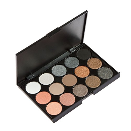 CINEEN 15 Farbe Lidschatten Palette – Professionell Schönheits Kosmetik Wasserdicht Eyeshadow-Nature Glow Schimmern Matt Augen Schatten Kit - 3
