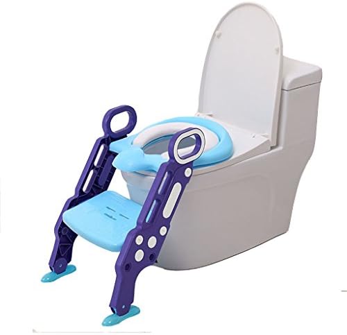 YFF-Baby Toddler Toilet Seat Purple Baby Preschool Traineing Potty Toilet Seat Girls and Boys Ladder Chair Toilet Step up Toddler Toilet for 1-7 Years Old Max. 75kg