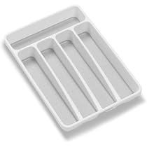 Madesmart Classic Mini Bestecktablett – Organizer Für Küchenschublade – Kompakt & Rutschfest – Granitfarben
