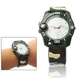 JIALUN-Uhren Persönlichkeitsuhr Schädel Camo Style Quarz-Armbanduhr Analoge Uhr mit Silikonband & Kompass (Artikelnummer : S-WA-1004A)