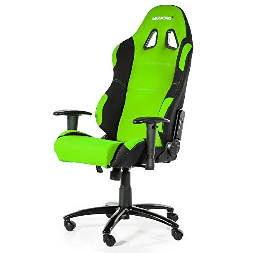 AK Racing Prime K7018 Gaming Chair, Fabric, Black/Green