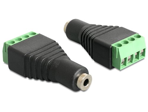 Adapter Klinke Buchse 2,5 mm an Terminalblock 4 Pin, Delock® [65458]