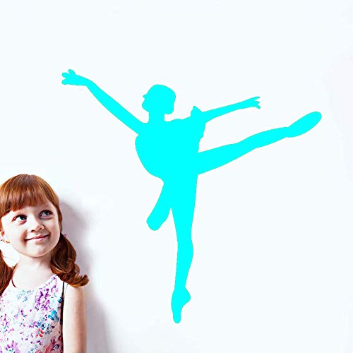 Preisvergleich Produktbild Beliebtesten Vinyl Wände Wandtattoo Wohnkultur Für Ballettstudio Tanz Wandaufkleber Für Kinderzimmer Kindergarten Mädchen Tanzen Ballett ~ 1 59 * 58 cm