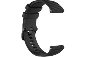 Armband Kompatibelt med Polar Ignite 3/Ignite 2/Ignite/Unite - Svart | 20mm Silikon Ersättningsarmband för Polar Unite/Ignite/Ignite 2/Ignite 3