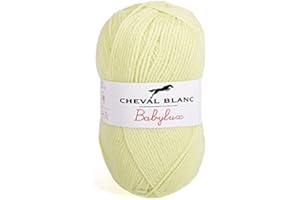 Laines Cheval Blanc - BABYLUX fil à tricoter layette 50g 100% acrylique - Idéale pour le tricot bébé