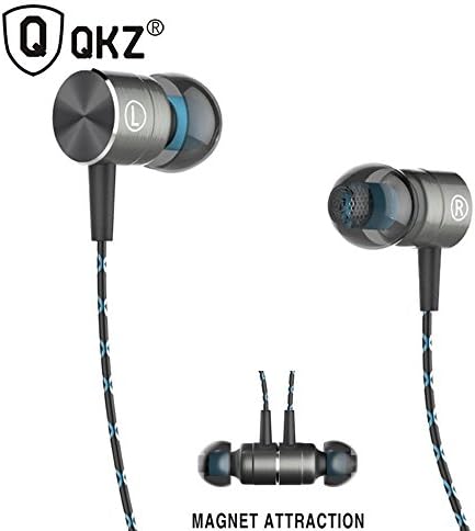 Earphones QKZ X41M - earpiece wired - noise canceling - Magnetic - Integrated microphone - Hands Free - Compatible with iPhone, iPad, Android, MP3 ...