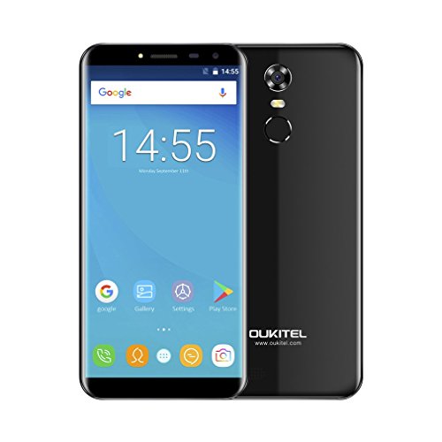 Telefonia Mobile, OUKITEL C8 Dual SIM Cellulari - 4G Smartphone Android 7.0 - MTK6580A Quad Core 1.3GHz - 5.5 Pollici HD Schermo - 2GB RAM+ 16GB ROM - 5.0MP Fotocamera Digitale - Nero