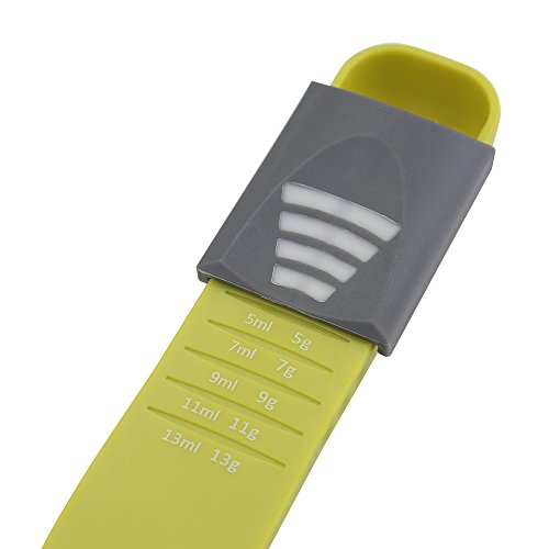 Uten Messlöffel Dosierlöffel, Einstellbarer Kaffeelöffel Teelöffel, Ideal für Küche und Kochen, Eiweiß, Pulver, Gewürz, Medizin - 5