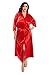 Produktbild Nine X - Langer Morgenmantel aus Satin, S-7XL Morgenmantel. 36-70 Red 6XL
