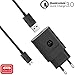 Price comparison product image Motorola SC52 (EU Plug) TurboPower 18 QC3.0 Wall Charger with SKN6461A Micro USB Cable for Moto G5 Plus, G5S, G5S Plus, E5 Plus, G6 Play [Not for G6 or G6 Plus] (Retail Box)