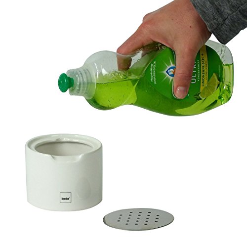 Kela 11900 Fruchtfliegenfalle, Keramik, 6,5 cm, 8,5 Ø, Weiß, Fino - 4