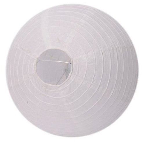 Dcolor 3 Stk. 12 Zoll Lampion aus weissem Papier - 2