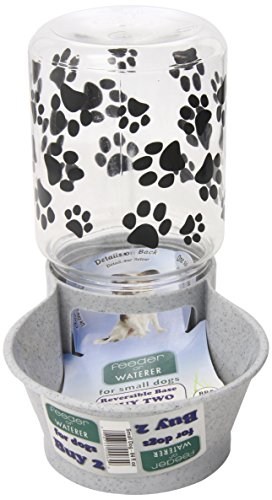 LixitAnimal Care Cat Feeder/Fountain Reversible Base, (Small, Granite)
