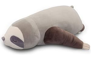 eamve 25inch Giant Sloth Plushie Sloth Stuffed Animals Doll Sloth Plush Toy, Cute Sloth Throw Pillow,Soft Sloth Pillow Soft Hugging Body Pillow for for Home Decoration Kids Stuffed Animals Gifts