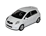 auto toyota yaris 2014 Fahrzeug ist ca 11 cm lang Welly Toyota Yaris 5 Türer Weiss XP9 2006-2011 ca 1/43 1/36-1/46 Modell Auto mit individiuellem Wunschkennzeichen