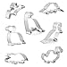 Produktbild EKKONG Dinosaurier Ausstechformen Set Ausstecher Brot für Kinder, Dinosaurier-Motiv, 7Stück-Triceratops, Stegosaurus,T-Rex,Brontosaurus, Pterodaktylus,Buckel-Drache und Baby Dinosaurier - Edelstahl