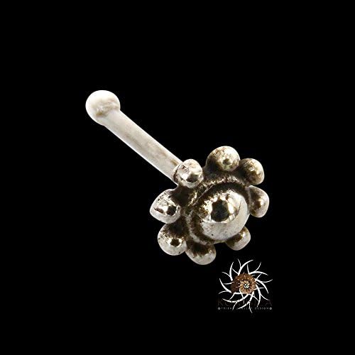 Silver Nose Stud - Tiny Nose Stud - Nose Jewelry - Nose Piercing - Tribal Nose Stud - Indian Nose Stud - Nostril Jewelry - Nostril Stud - Piercing Jewelry