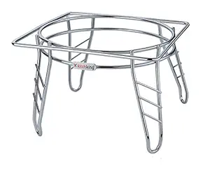 Lariox Stainless Steel Plant Pot Stand Chrome Plated,Home,Office, Garden - Planter Stand - Matka Stand