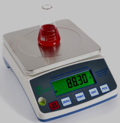 Laboratory Balance Tree HRB3001 3000g x 0.1g Digital Weigh Tare Portable Pharmaceutical Biology Precision Industrial Commercial Warehouse Home Kitchen Scientific Kitchen Jewellery Scale