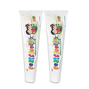 PediflorKidz Melon Toothpaste - Protects Enamel, Prevents Cavities | Anticavity toothpaste for kids | Pack of two