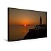 Produktbild Premium Textil-Leinwand 45 cm x 30 cm quer, Sonnenaufgang Leuchturm Cala Ratjada | Wandbild, Bild auf Keilrahmen, Fertigbild auf echter Leinwand, Leinwanddruck: Mallorca (CALVENDO Orte)