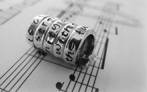 Own Words Necklace | Sterling Silver Secret Message | For Her Him Anniversary Valentines by Streten