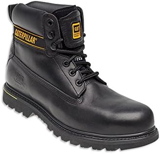 Alexandra Caterpillar STC-FW205BK-11 Alexandra Caterpillar Holton Safety Boots, Plain, Leather, Size: 11, Black